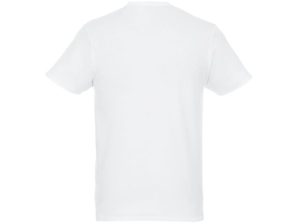 Camiseta de manga corta de material reciclado GRS de hombre Jade Blanco detalle 3