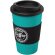 Vaso térmico 350ml con agarradera Americano Azul aqua/negro intenso detalle 69