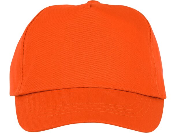 Gorra infantil de 5 paneles Feniks Kids Naranja detalle 14