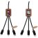 Cable de carga 5 en 1 de PET reciclado SCX.design C38 Negro intenso/madera