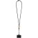 Lanyard para smartphone Adhab con detalles de bambú Negro intenso detalle 1