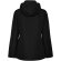 Parka acolchada America de Roly para mujer en poliéster reciclado Negro intenso detalle 2