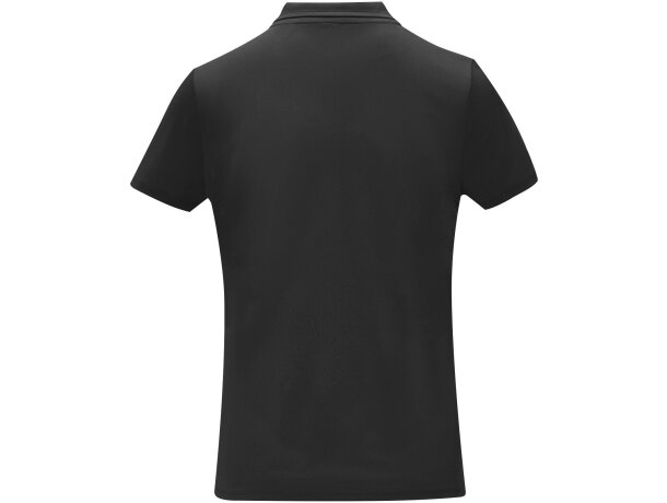 Polo técnico manga corta mujer Deimos transpirable Cool fit Negro intenso detalle 38