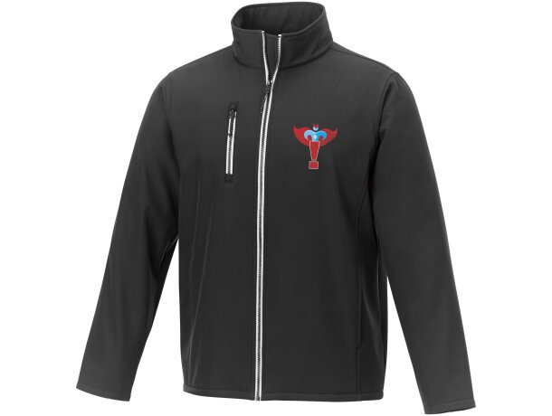 Chaqueta softshell Orion para hombre en poliéster elástico Negro intenso detalle 31