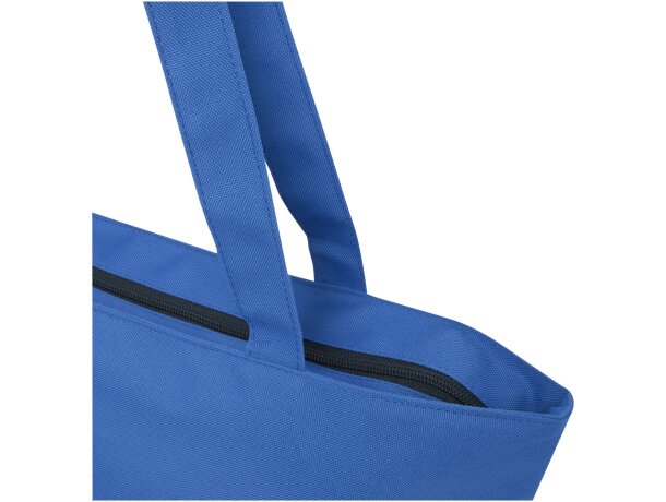 Bolsa tote con cremallera Panama de 20L certificada GRS Azul real detalle 17