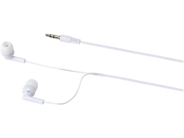 Auriculares con estuche plástico reciclado Rebel Blanco detalle 10