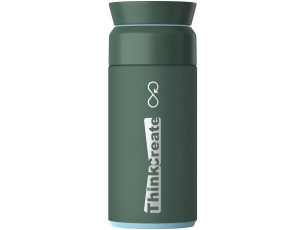 Termo 350 ml Ocean Bottle con chip NFC y acero reciclado Verde bosque detalle 7