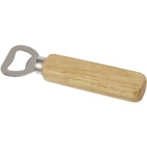 Abrebotellas Brama con madera natural y apertura de acero