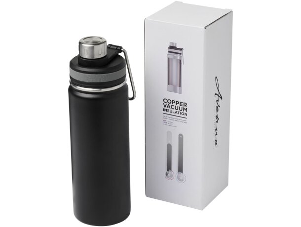 Botellas térmicas personalizadas Gessi acero 590ml doble pared Plateado detalle 24