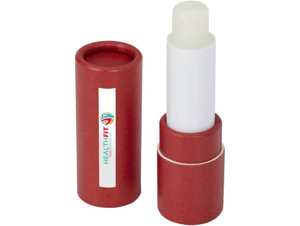 Bálsamo labial Adony SPF15 en envase de papel reciclado Rojo detalle 13
