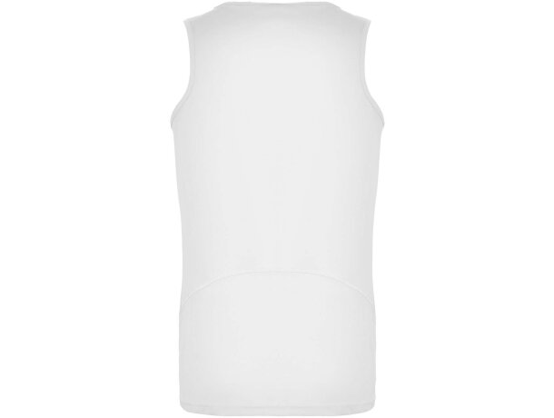 Camiseta deportiva sin mangas infantil Andre de Roly Blanco detalle 30