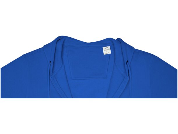 Sudadera con capucha y cremallera completa hombre Theron Azul detalle 19