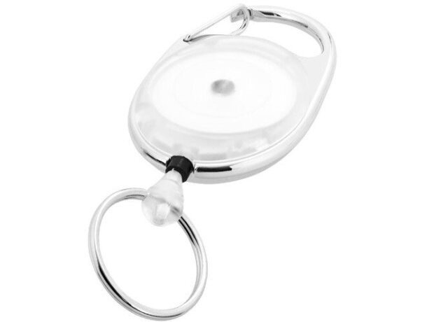 Llavero extensible con clip transparente Llavero extensible con clip transparente