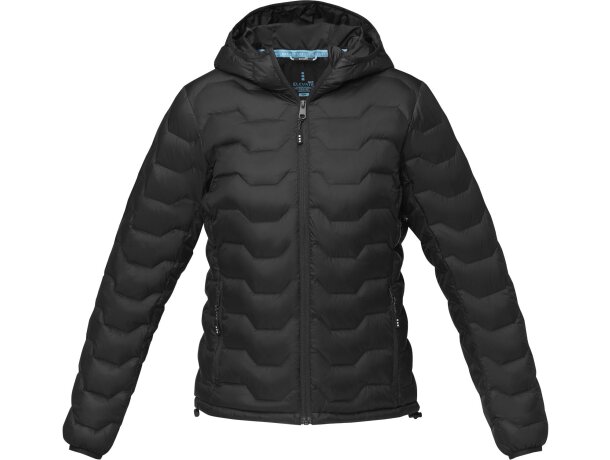 Chaqueta aislante reciclada GRS Petalite para mujer Negro intenso detalle 18