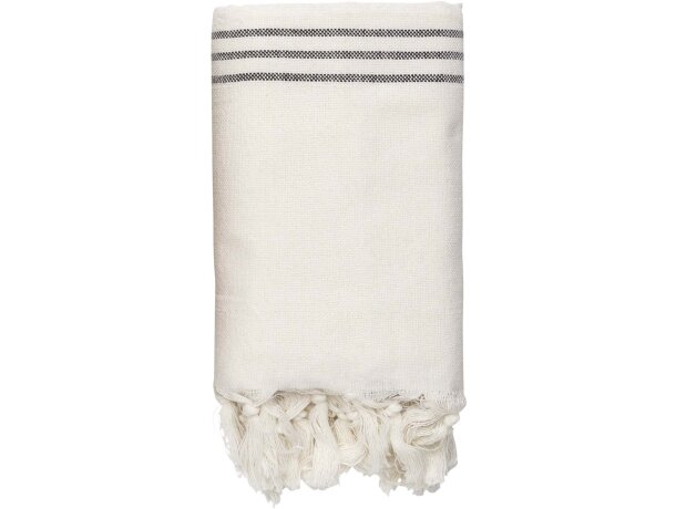 Tela Originalhome de algodón reciclado tejida a mano Blanco roto detalle 1