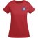 Camiseta mujer algodón orgánico Breda de Roly Rojo detalle 40