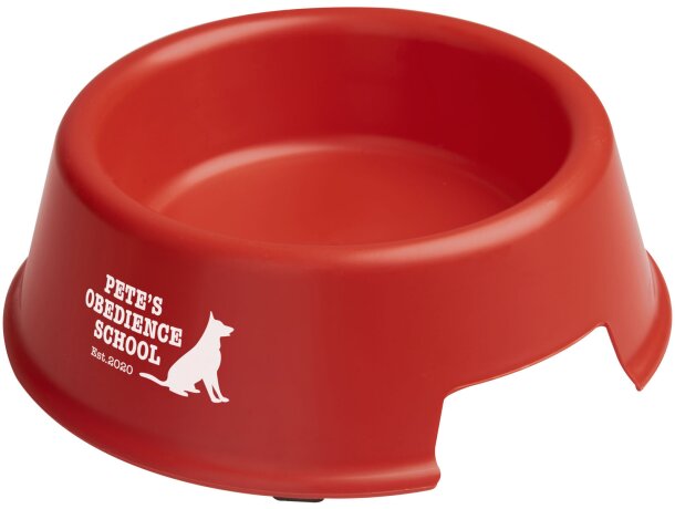 Cuenco para perros Koda Rojo detalle 4