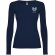 Camiseta manga larga mujer algodón 100% Roly Extreme Azul marino detalle 13