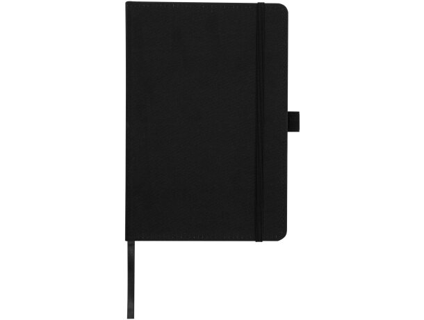 Libreta tapa dura plástico oceánico reciclado Thalaasa FSC Negro intenso detalle 20
