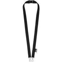 Lanyard de PET reciclado con dos ganchos