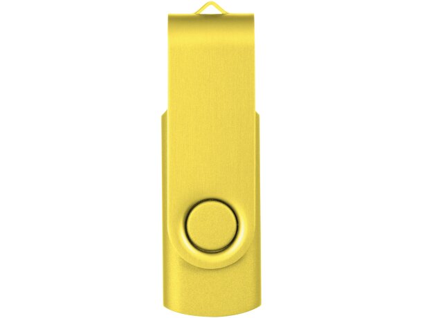 Memoria USB metálica Rotate 4GB con mecanismo rotativo Amarillo detalle 31
