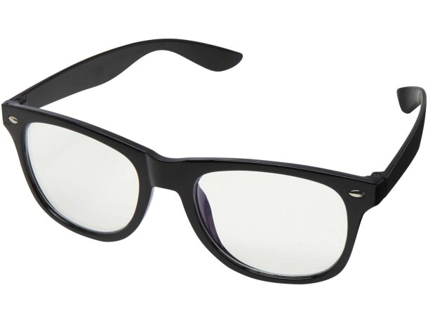 Gafas anti luz azul GazeGuard con montura reciclada negra Negro intenso detalle 3