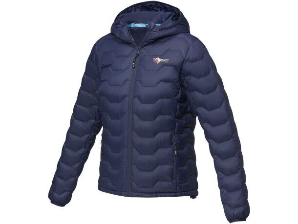 Chaqueta aislante reciclada GRS Petalite para mujer Azul marino detalle 1