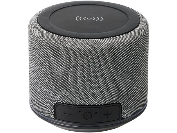 Altavoz Bluetooth® con base de carga inalámbrica Fiber Negro intenso detalle 7