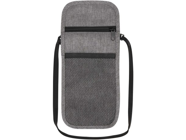 Bolsa de viaje reciclada certificada GRS Ross Gris mezcla detalle 13