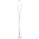 Lanyard de plástico reciclado para smartphone Franz Blanco detalle 7