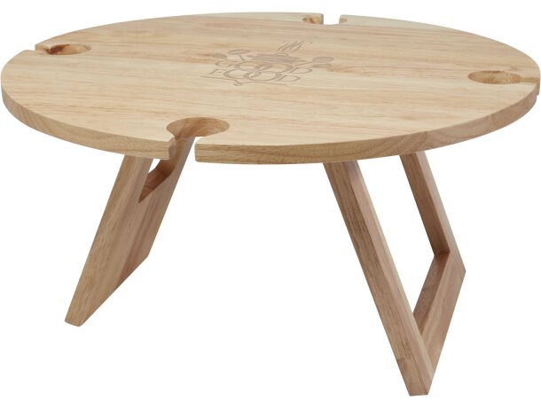 Mesa de pícnic plegable Soll de madera natural Natural detalle 1