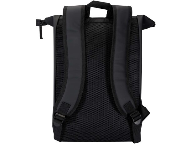 Mochila Resi Plus enrollable 15 pulgadas con materiales GRS Negro intenso detalle 3