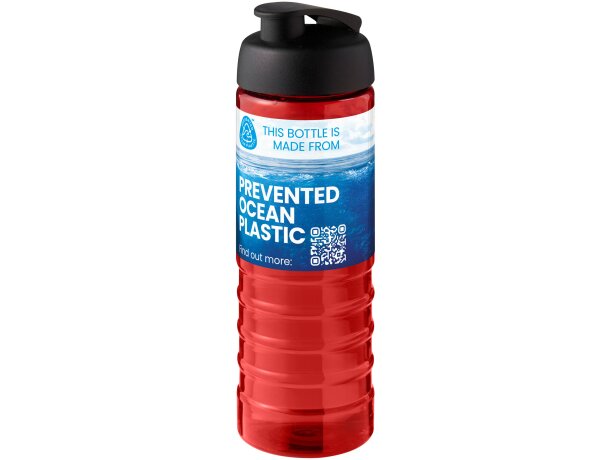 Bidón deportivo H2O Active Eco Treble con plástico reciclado Rojo/negro intenso detalle 34