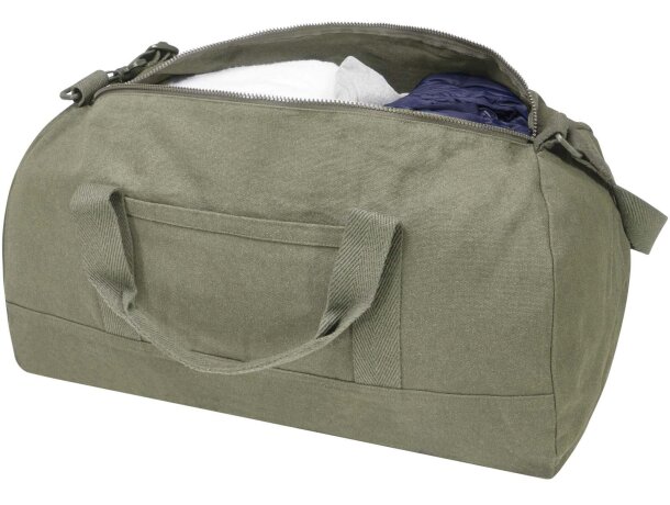 Bolsa de viaje en lona reciclada 50 litros Aware Porter Verde detalle 4