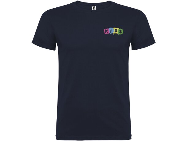 Camiseta infantil Beagle Roly de algodón con cuello redondo Azul marino detalle 34