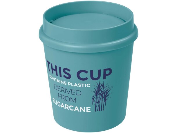 Vaso 200ml con tapa 360° Americano Switch Renew bioplástico Azul arrecife detalle 5