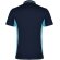 Polo deportivo unisex manga corta Roly Montmelo transpirable Azul marino/azul celeste detalle 10