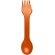 Cuchara, tenedor y cuchillo 3 en 1 Epsy Naranja detalle 12