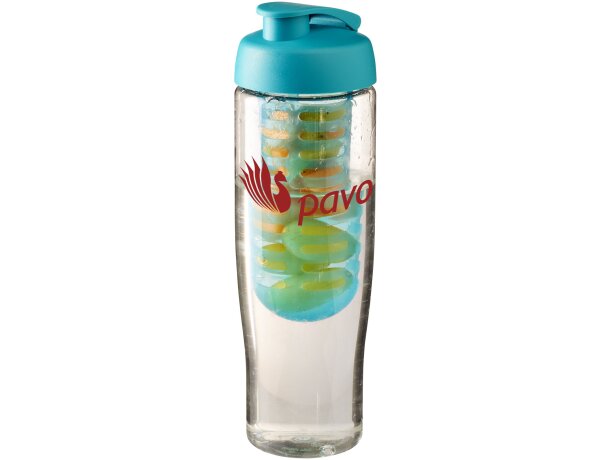 H2O Active® Tempo Bidón deportivo e infusor con Tapa Flip de 700 ml Transparente/azul aqua detalle 16