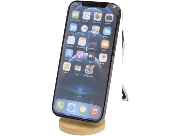 Soporte magnético plegable Alcor con bambú sostenible Negro intenso detalle 6