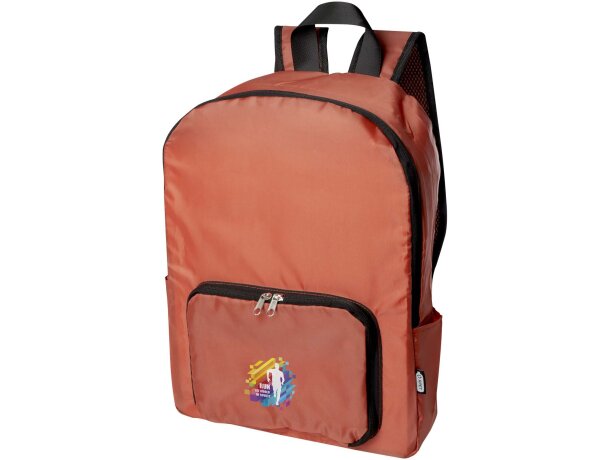 Mochila plegable EcoFold 15 litros de poliéster reciclado GRS detalle 13