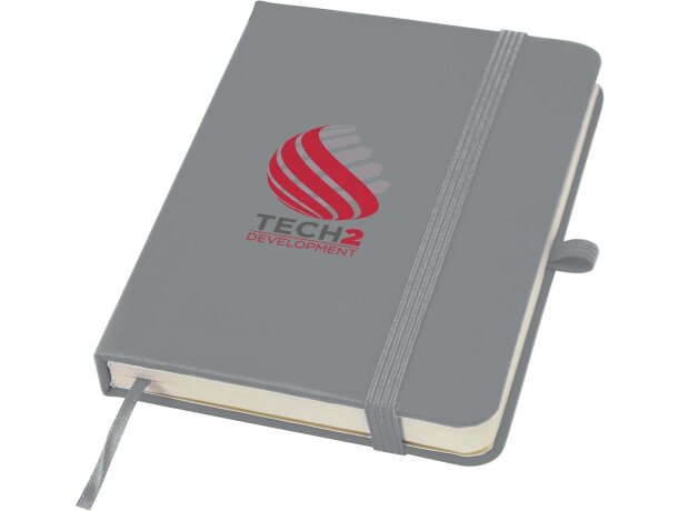 Libreta tapa dura A6 Spectrum Plus con papel FSC certificado Gris detalle 43