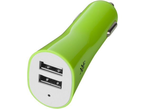 Adaptador doble para coche con usb personalizado