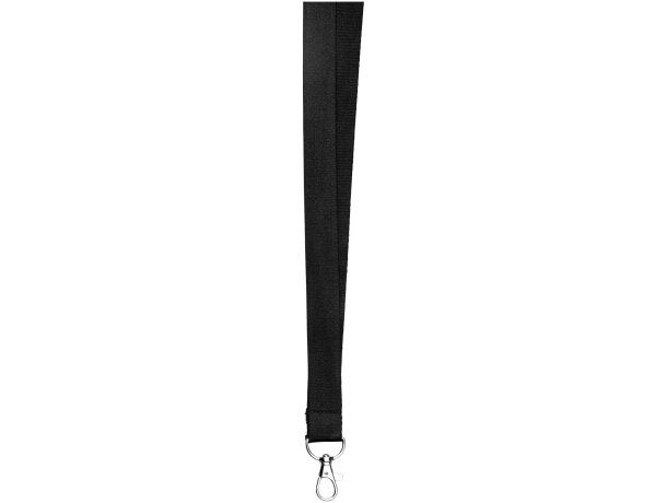 Lanyard de bambú con clip de seguridad Julian Negro intenso detalle 2