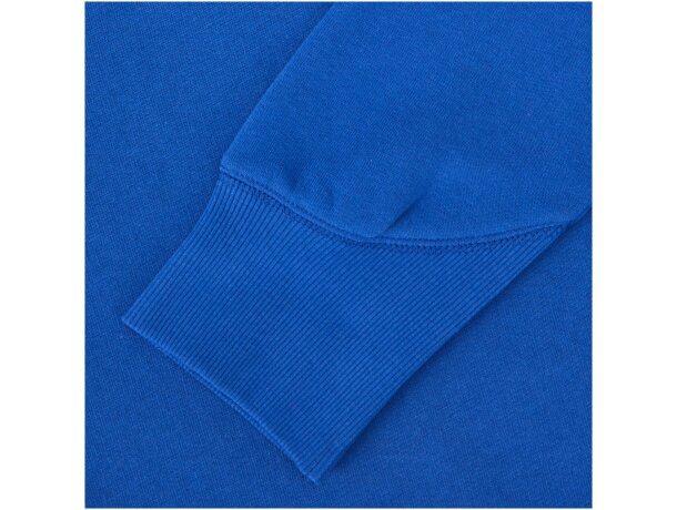 Sudadera con capucha unisex Laguna algodón BCI y poliéster Azul detalle 10