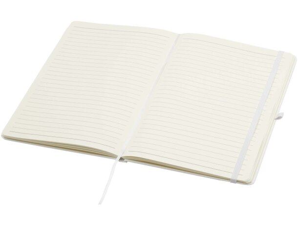 Libreta tapa dura A5 Spectrum Plus con papel certificado FSC Blanco detalle 16