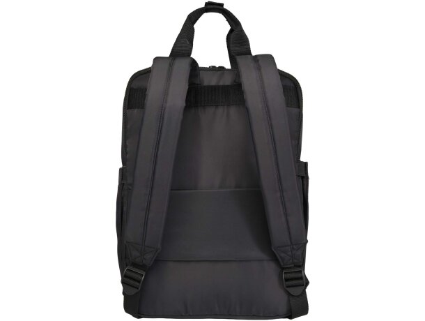 Mochila reciclada de viaje Trip Aware para portátil de 14 Negro intenso detalle 3