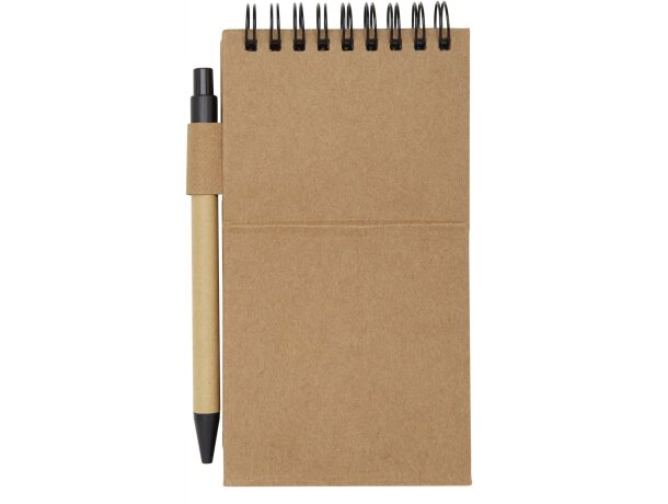 Bloc de notas adhesivas con bolígrafo Flipper Natural detalle 3
