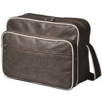 Bolsa bandolera clásica con ribetes personalizada marrón Bolsa bandolera clásica con ribetes personalizada marrón