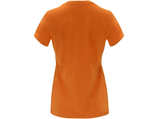 Camiseta manga corta mujer Capri Roly 100% algodón 170 g/m² Naranja detalle 90